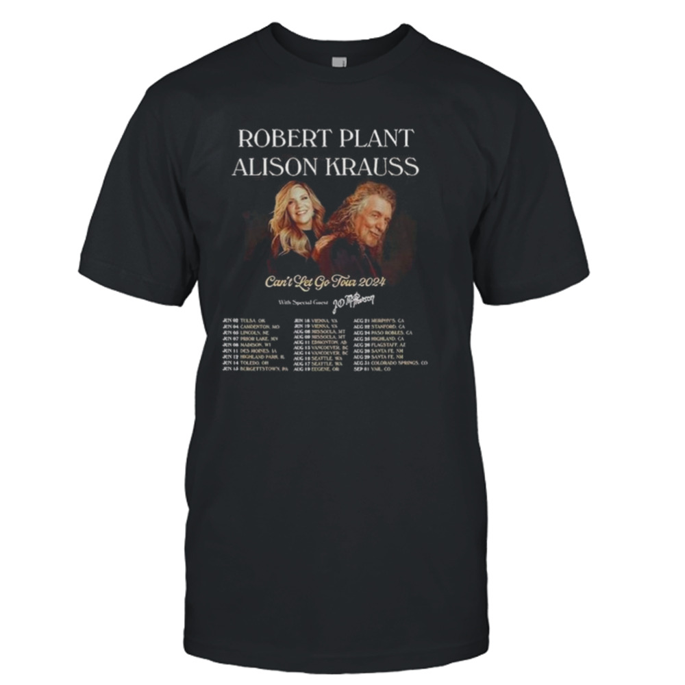 Robert Plant And Alison Krauss 2024 Tour T-shirt