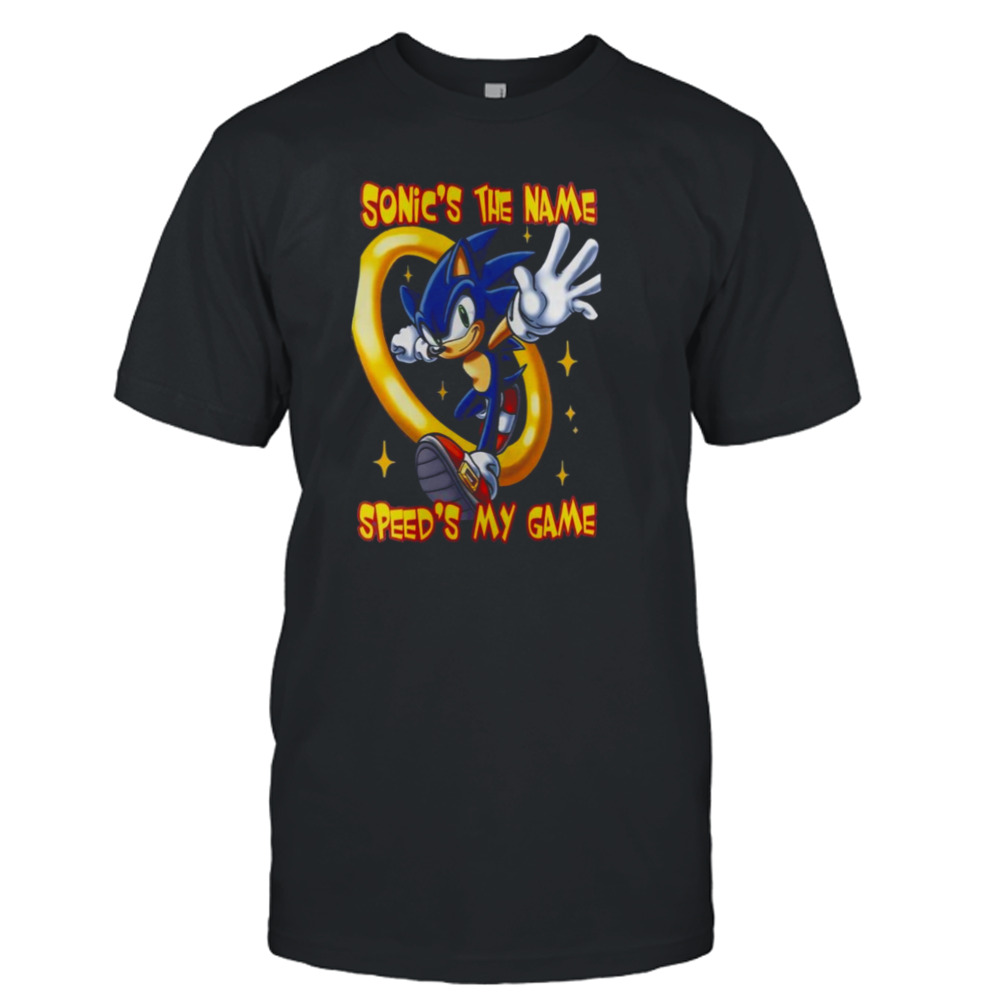 Sonic The Hedgehog Sonic’s The Name Speed’s My Game T-shirt