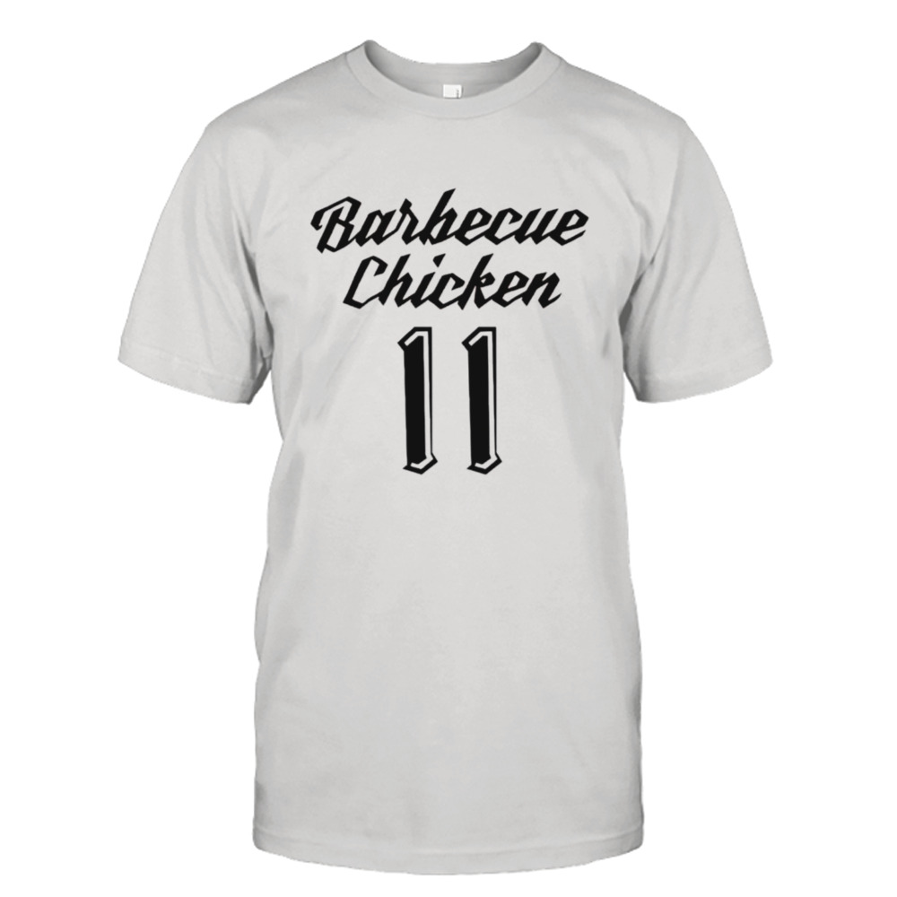 Tyler Kolek Holding Tyler Kolek Holding Barbecue Chicken 11 shirt