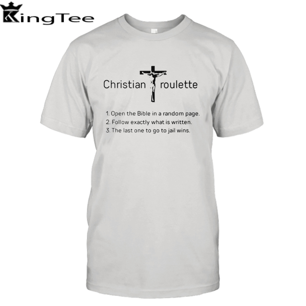 Christian roulette open the bible in a random page shirt