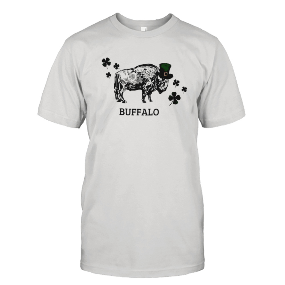 Buffalo Bills Bison with Irish hat shirt