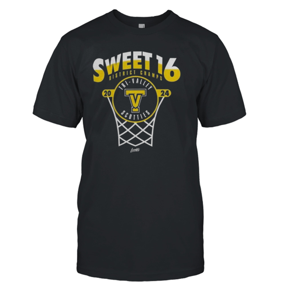 2024 Sweet 16 District Champs Tri-Valley Scotties Shirt