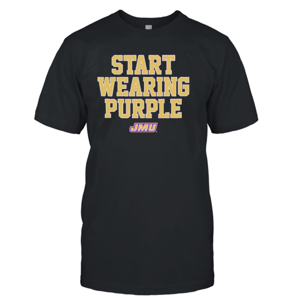 James Madison Dukes Start Wearing Purple shirt