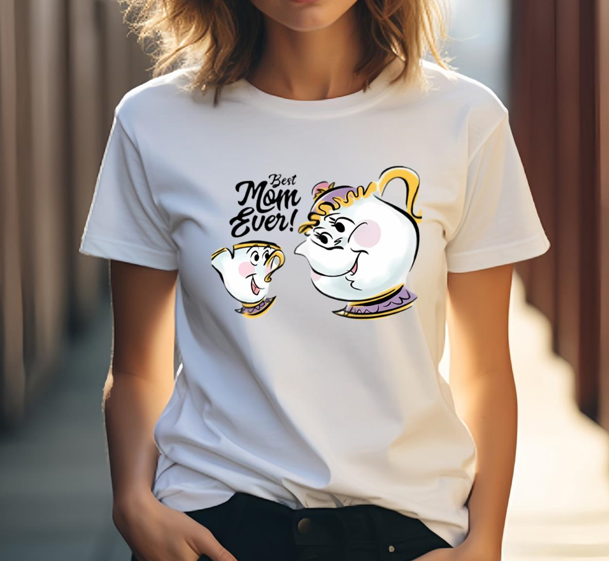 Beauty And The Beast Chip Mrs. Potts Mother Day Shirt