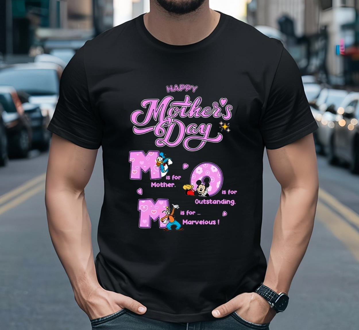 Disney Characters Happy Mother's Day Shirt