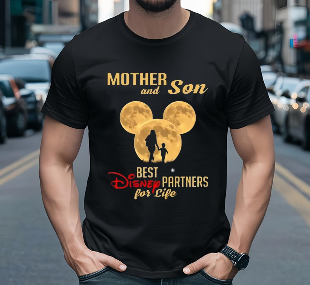 Mother And Son Best Disney Partners For Life Mothers Day Shirt