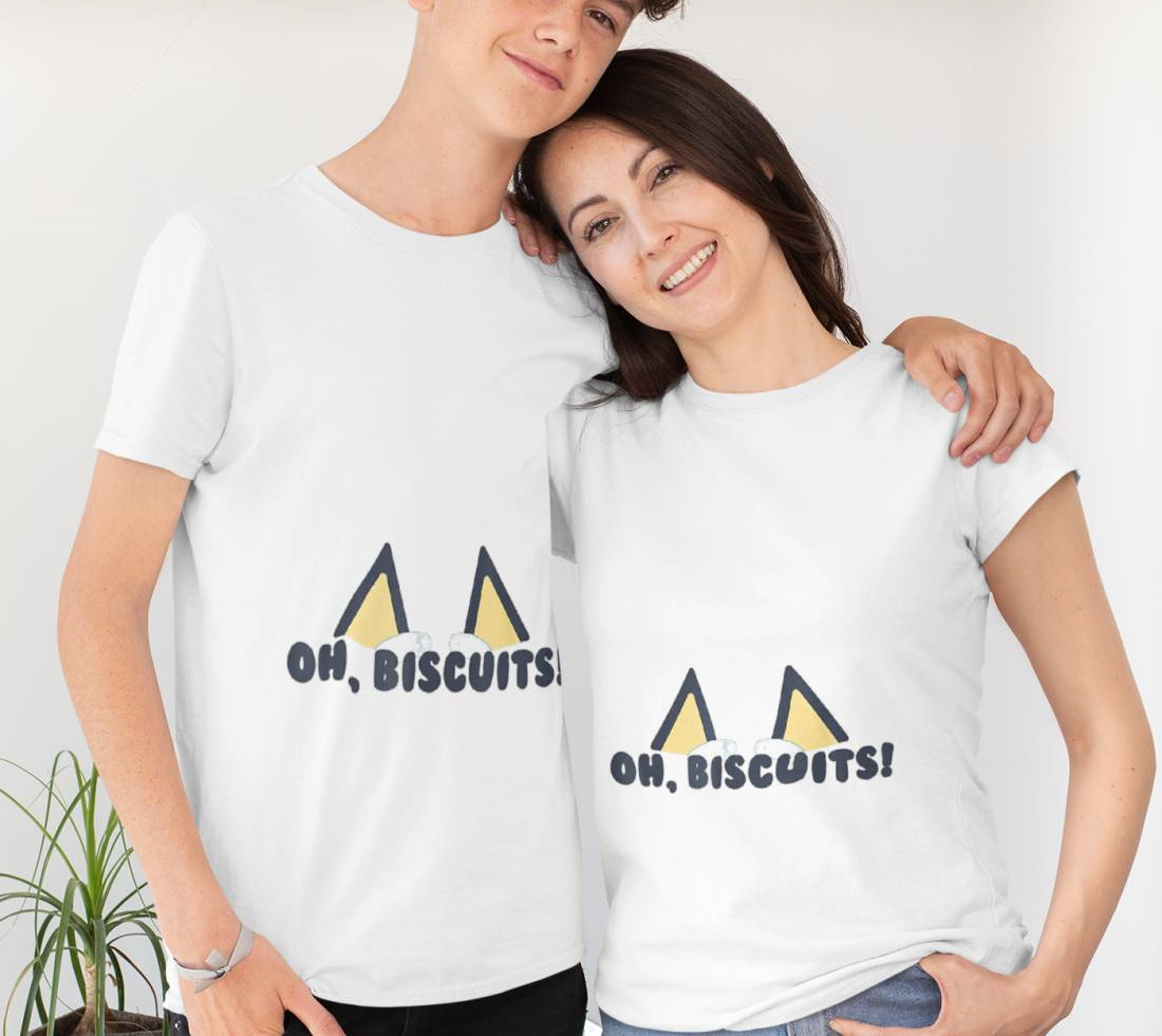 Bluey Oh Biscuits Mother's Day T-shirt