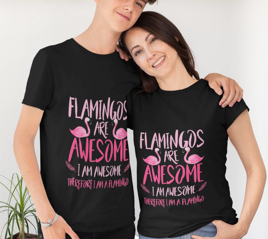 Flamingos Are Awesome I Am Awesome T-Shirt