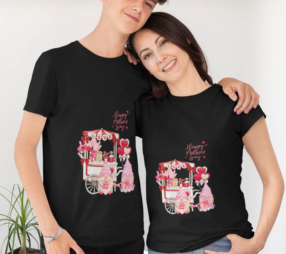 Happy Mother's Day Cute Gnomes T-Shirt