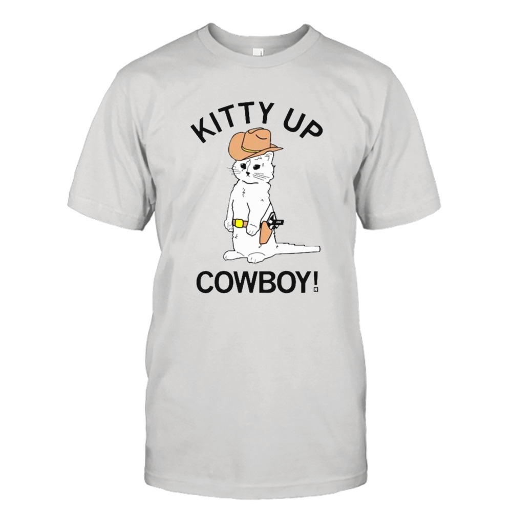 Cat kitty up cowboy shirt