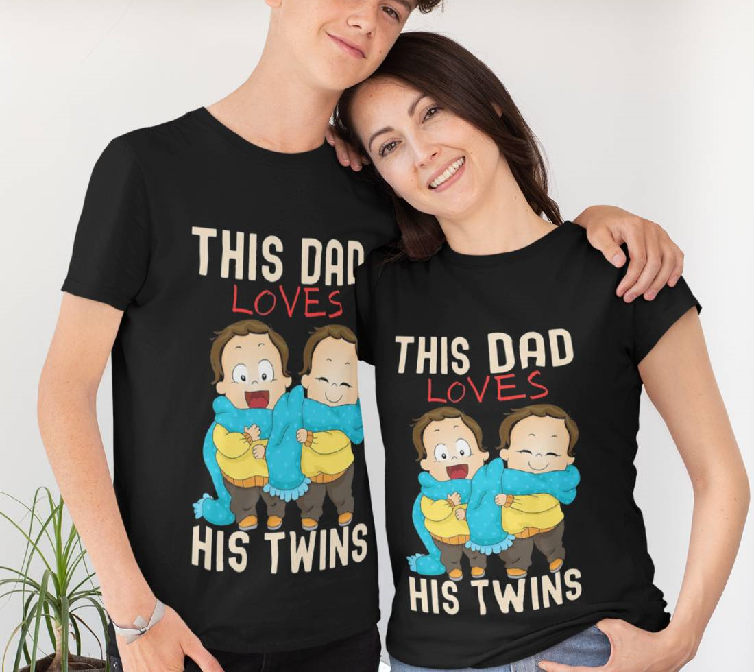 This Dad Loves His Twins Shirt