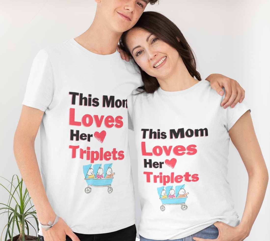 This Mom Loves Her Triplets T-Shirt