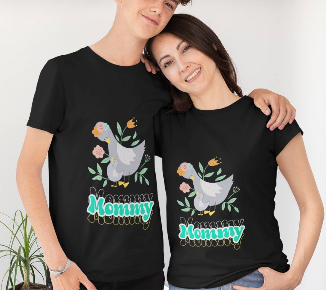 mommy Mother And Baby Duck T-Shirt