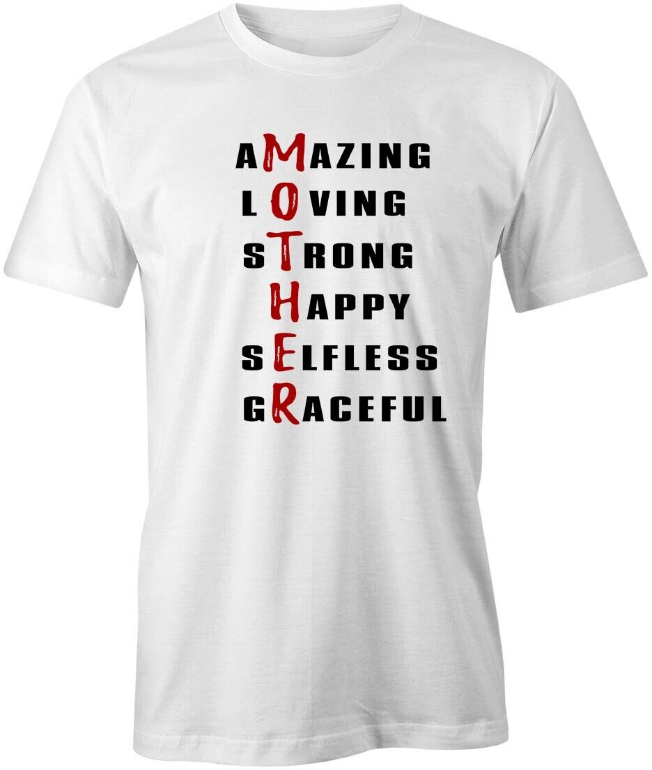 Amazing Mother Tshirt Tee Short-sleeved Cotton Mother's Day