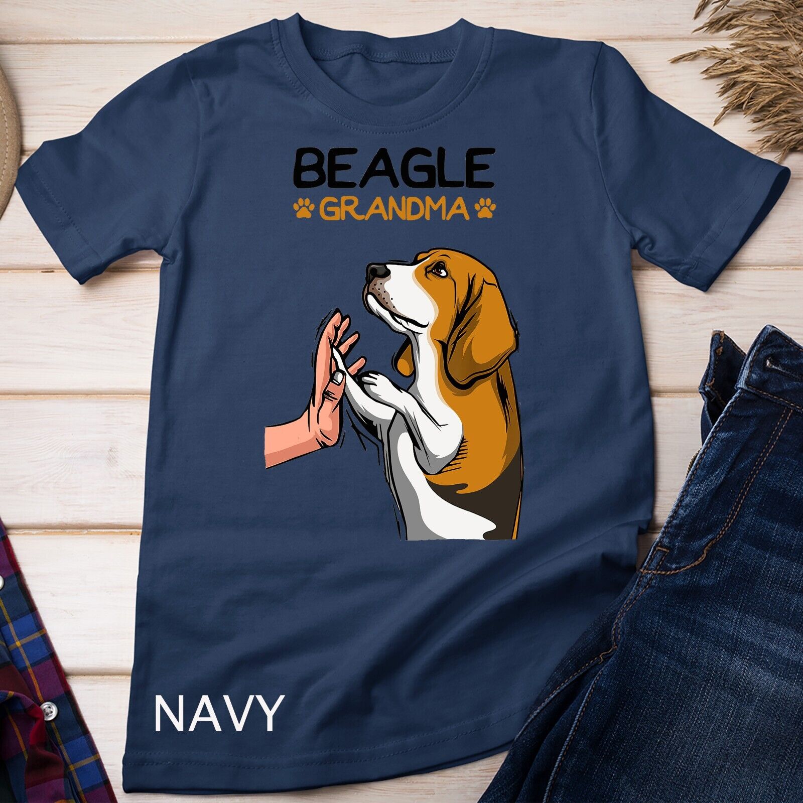 Beagle Grandma Dog Mom Grandmother Mother´s Day T-shirt Unisex T-shirt