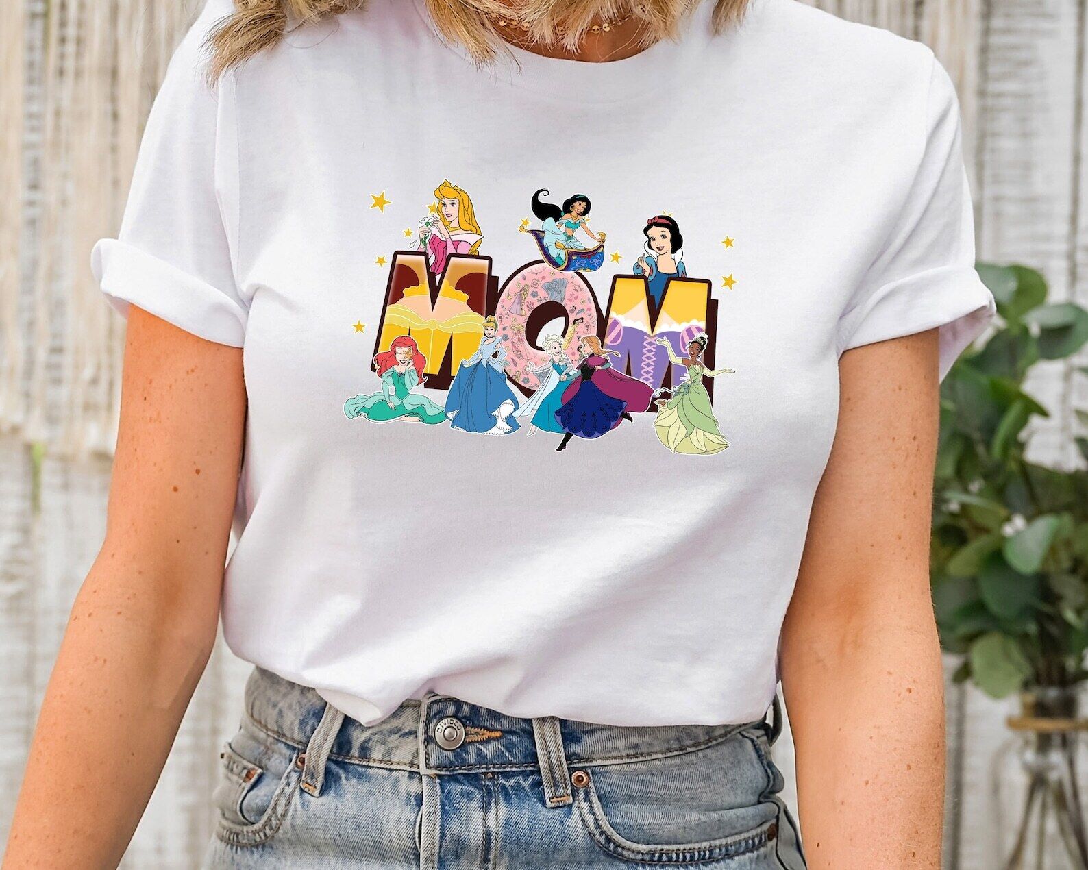 Beautiful Fairy Princess Mom Family Matching Mother's Day Tshirt Women