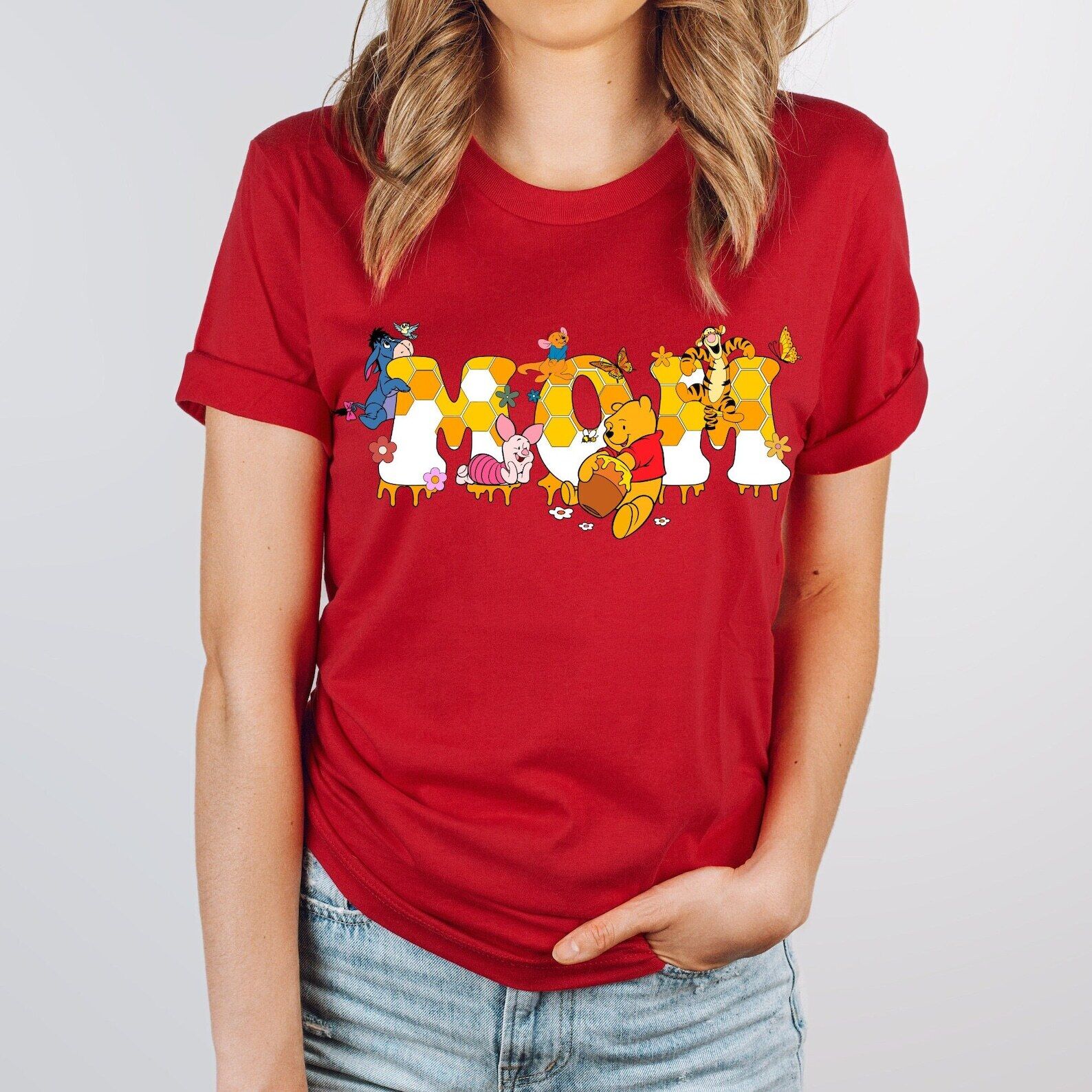 Best Mom Ever Pooh Bear Winnie The Pooh Mother's Day Tshirt Women