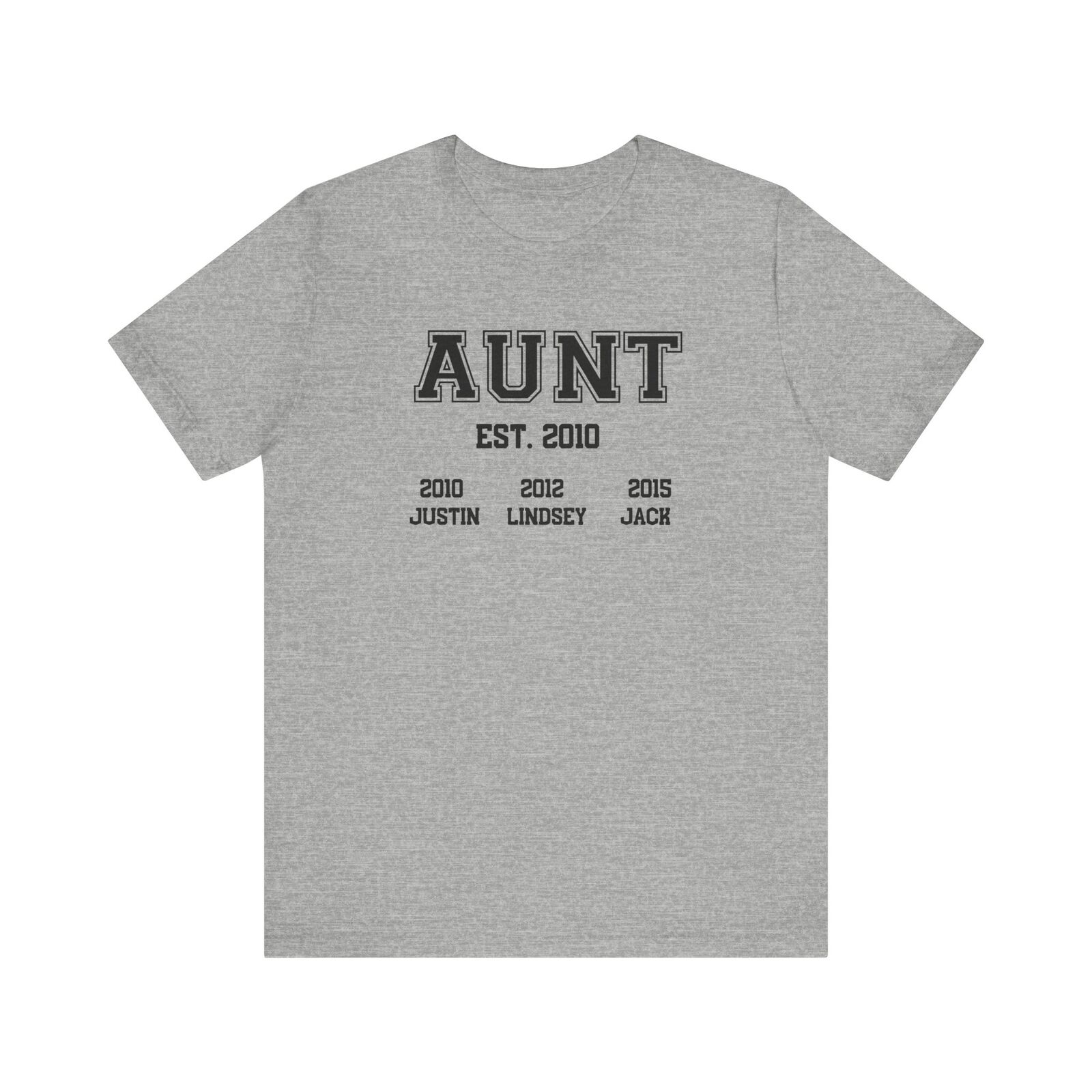 Custom Mother's Day Shirt Gift For Aunt Aunt Shirt Personalized Auntie Tshirt