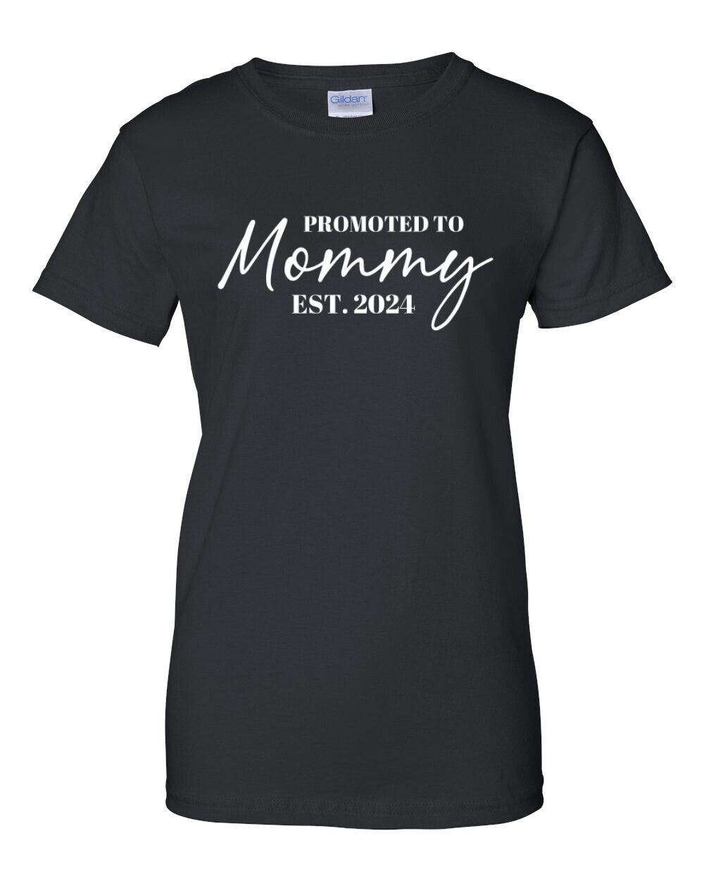 Custom Promoted To Mommy Shirt Mom Gift Pregnancy Announcement Mother's Day Tee