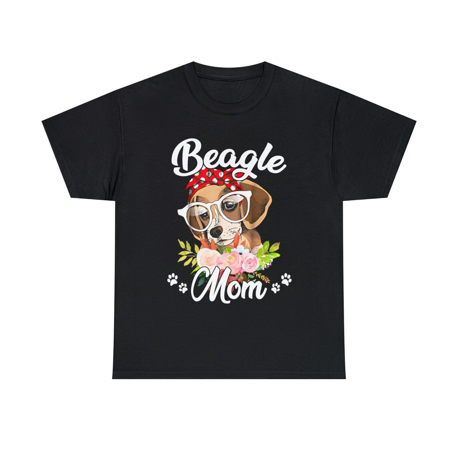 Dog Mom Mother_s Day Gift Sunflower Beagle Mom T-shirt