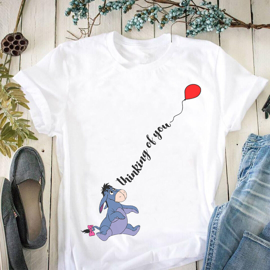 Eeyore Donkey Thinking Of You Happy Mother's Day Tshirt Women