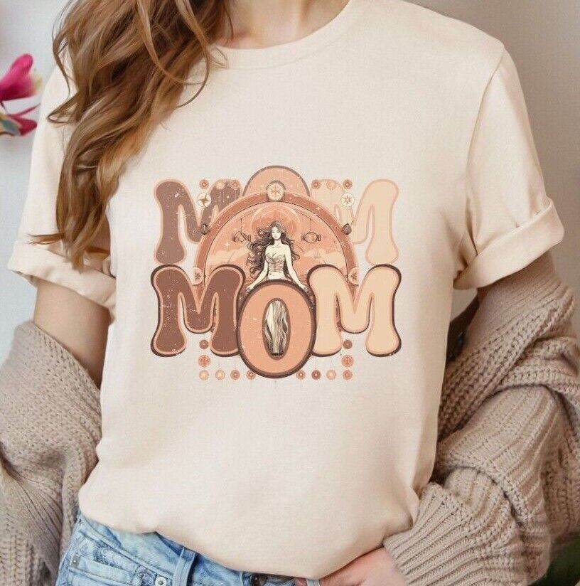 Exclusive Mother's Day Collection- 'mom'- Beautiful And Stylish- Retro T-shirt