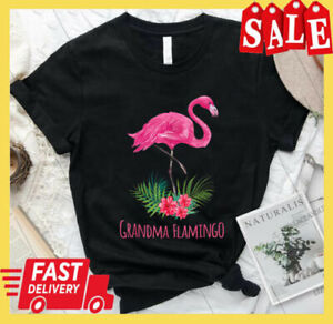 Grandma Flamingo Funny Mothers Day Gift From Grandchildren T-shirt Mother's