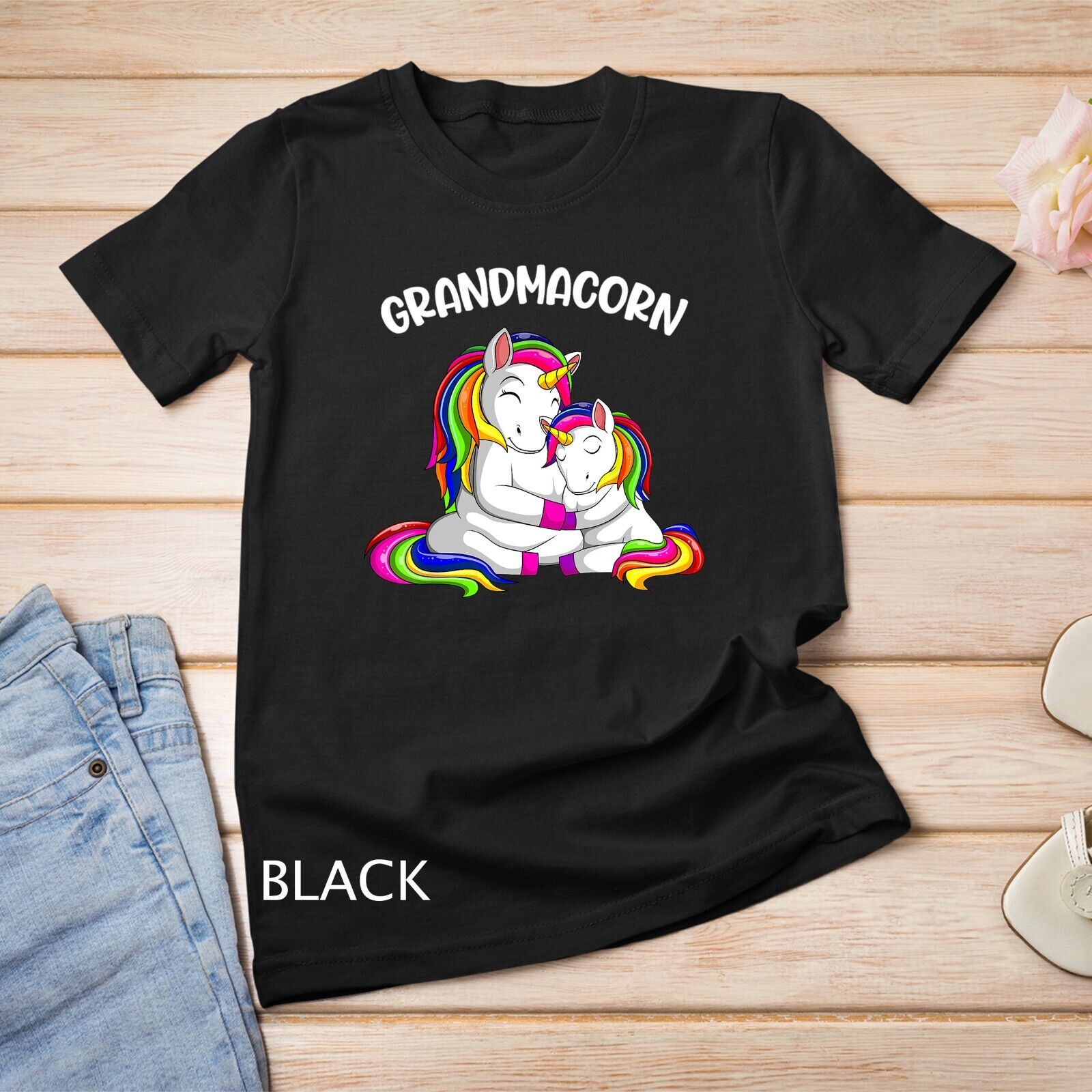 Grandmacorn Unicorn Grandma Mother´s Day Women T-shirt Unisex T-shirt