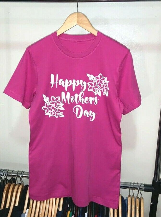 Happy Mother's Day Flower Crew Neck Unisex T-shirt Unique Design