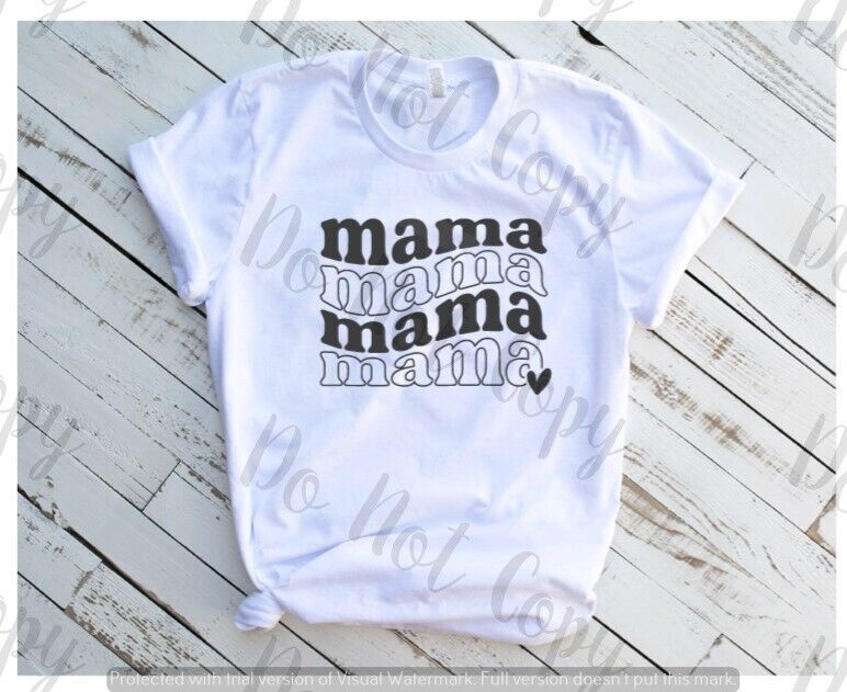 Mama 3d Puff Print Graphic T-shirt Tee ~ Custom ~ Mothers Day Gift