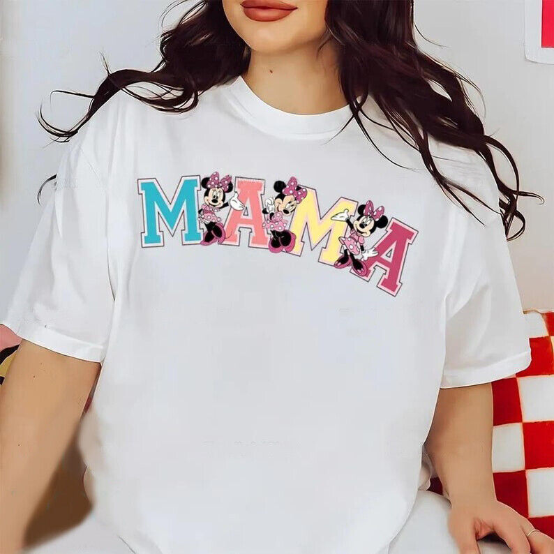 Mama Minnie Mouse Mother's Day Gift For Mom Tshirt Women