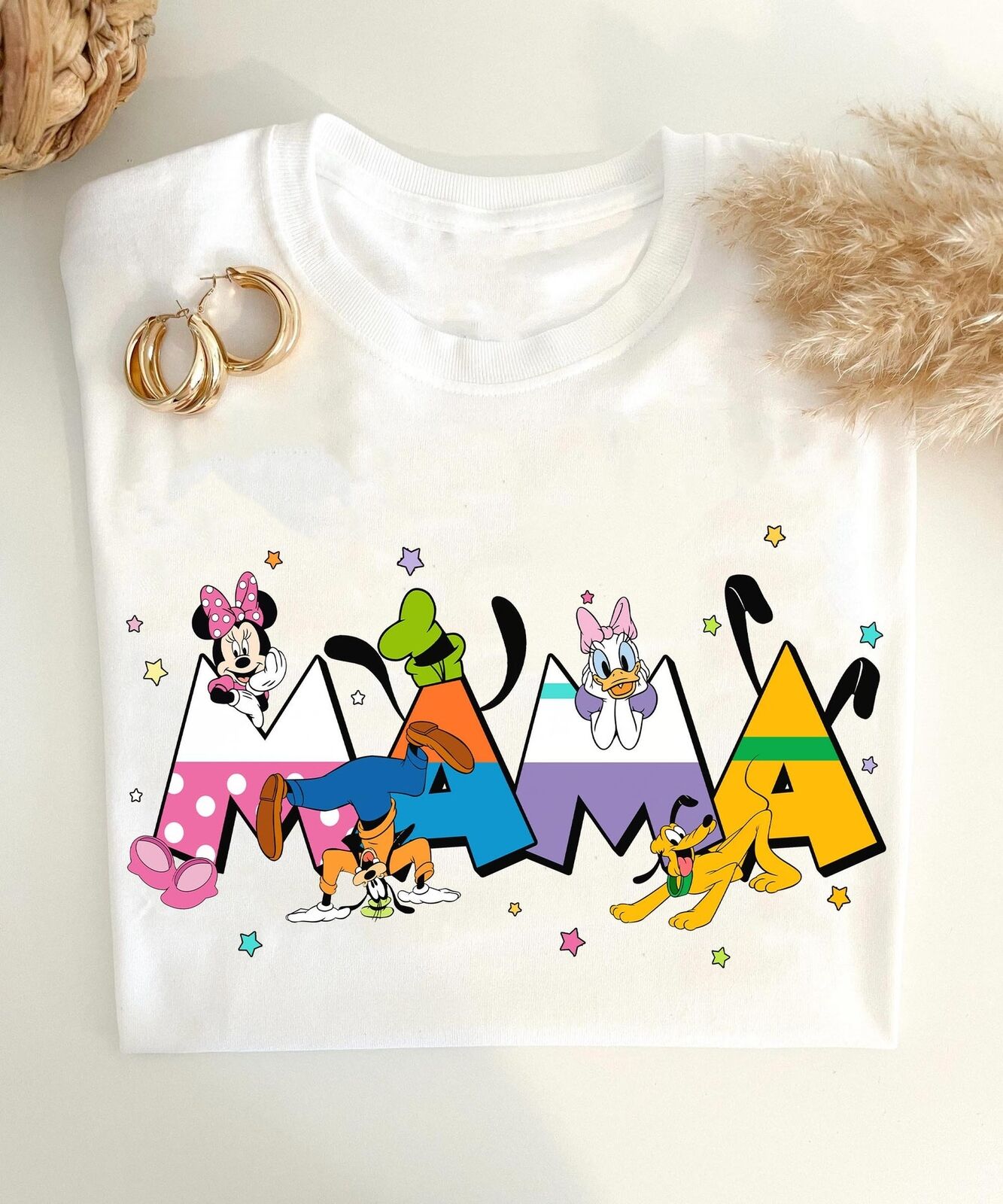 Mickey And Friends Mama Family Matching Mother's Day Tshirt Women