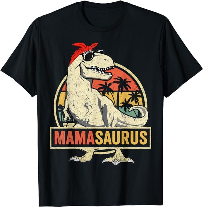 New Limited Mamasaurus T Rex Dinosaur Mama Saurus Mother's Day Tshirt