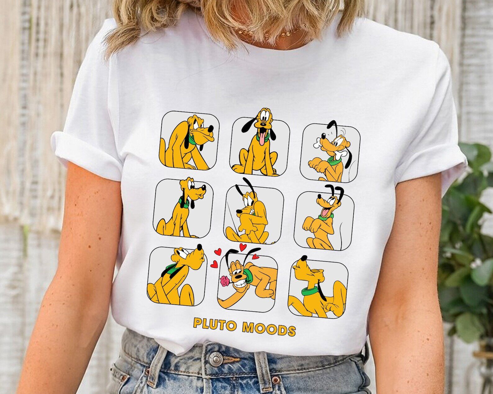 Pluto Moods Cute Dog This My Emotion Happy Mother's Day Tshirt Women