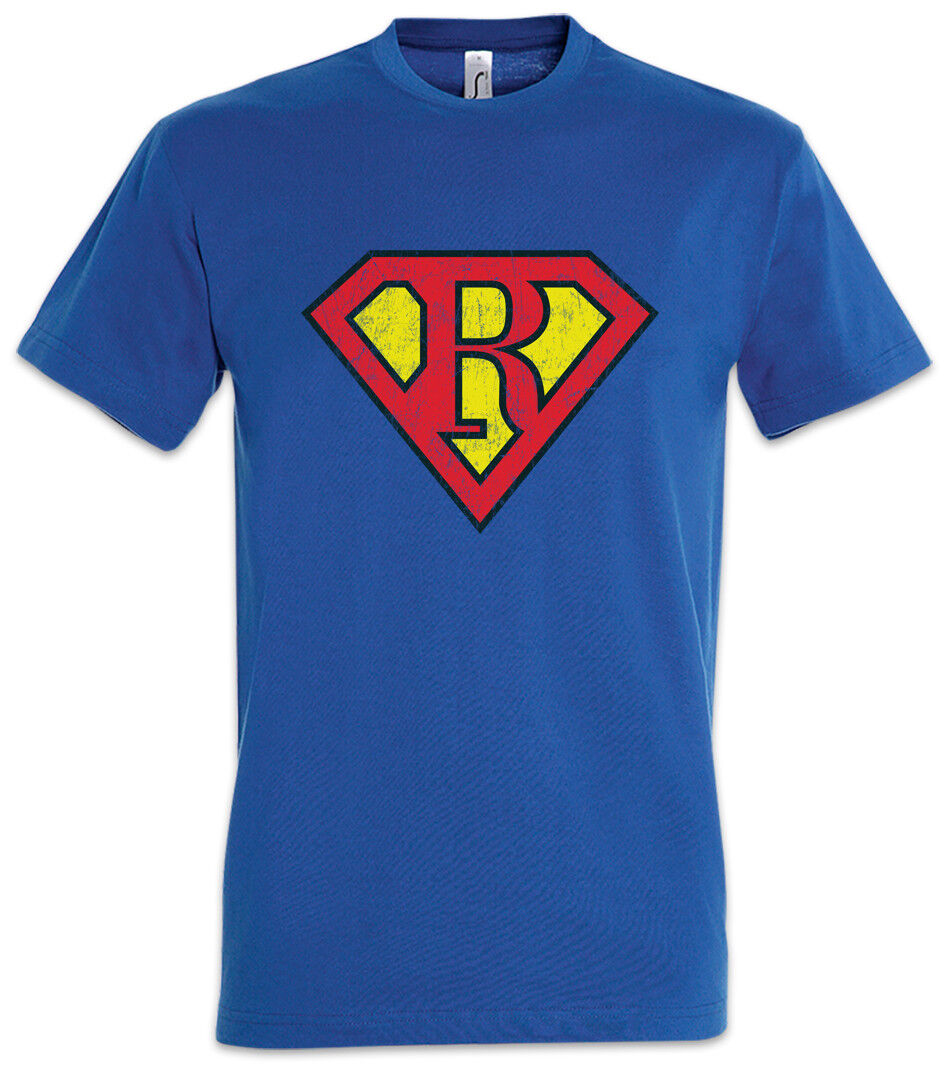 Super R T-shirt Letter Gift Birthday Mother's Day Fathers Day Fun Comic