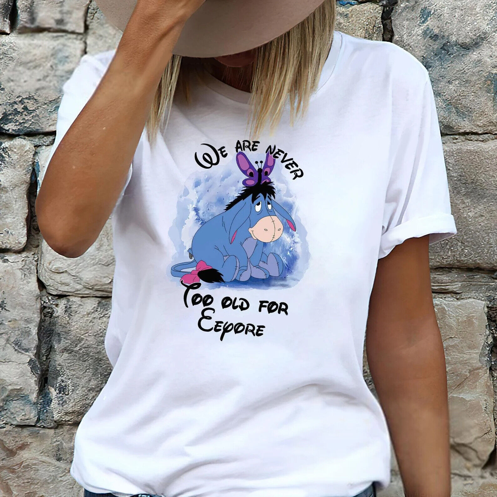 We Are Never Too Old For Eeyore Winnie The Pooh Mother's Day Tshirt Women