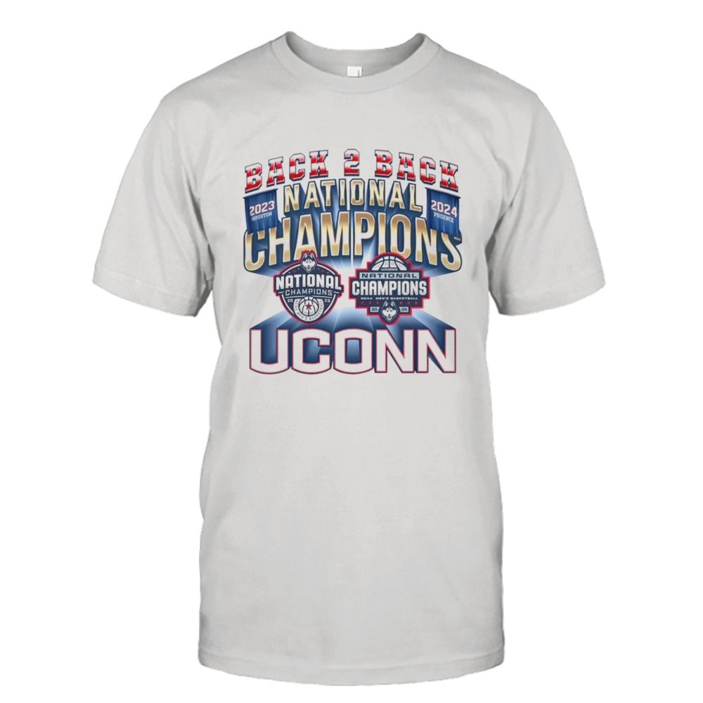 UConn Huskies Back 2 Back National Champions shirt