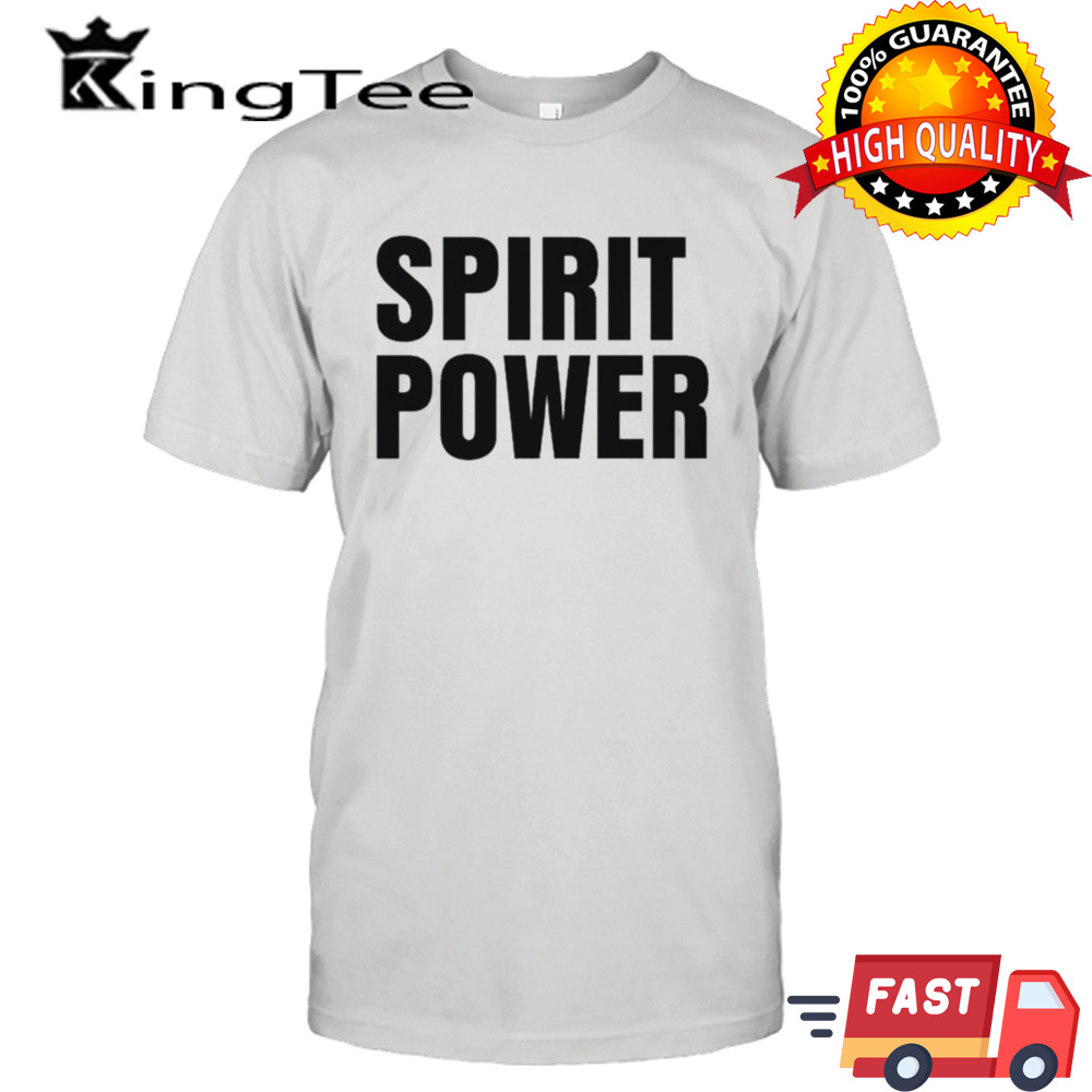 Johnny Boy wearing spirit power tour shirt