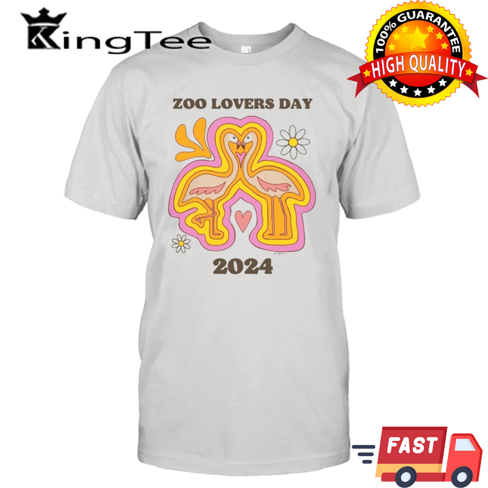 Oklahoma City Thunder Zoo Lovers day 2024 flamingos shirt