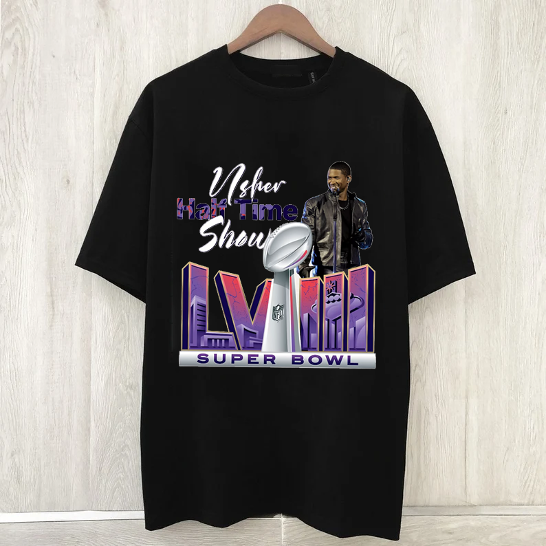 Hot Sale!! Usher Halftime Show Lviii Football Team T Shirt
