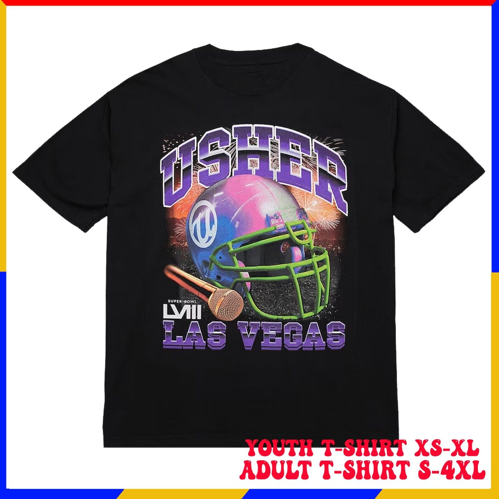 Hot Usher Super Bowl Lviii Event Night T-shirt