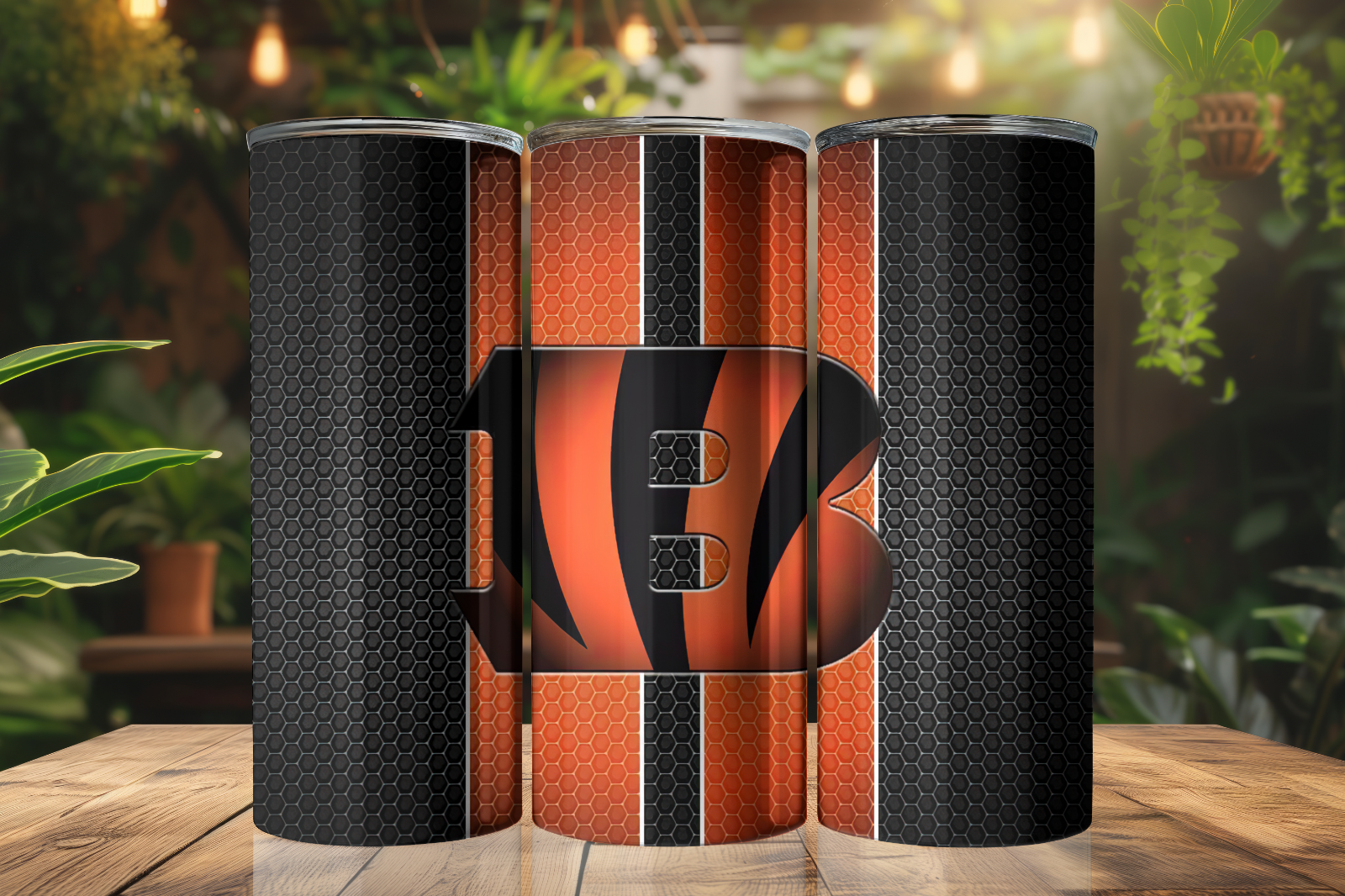 Tumbler Skinny 20oz With Lid - Cincinnati Bengals - Nfl - Football