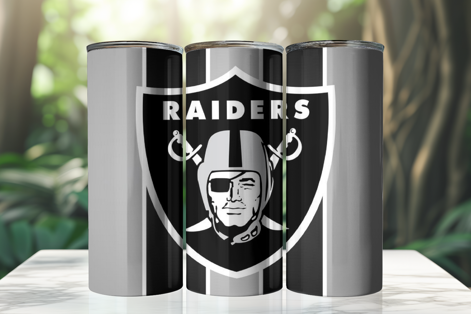 Tumbler Skinny 20oz With Lid - Las Vegas Raiders - Nfl - Football