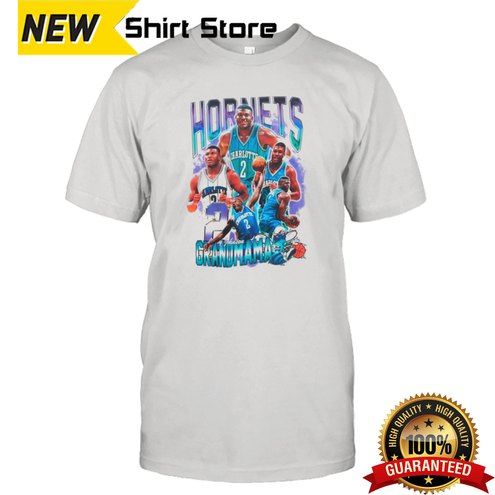 Charlotte Hornets Larry Johnson grandmama shirt