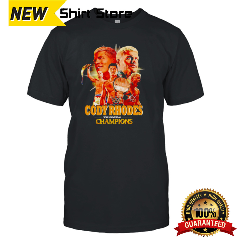 Cody Rhodes WWE Universal Champions signature shirt