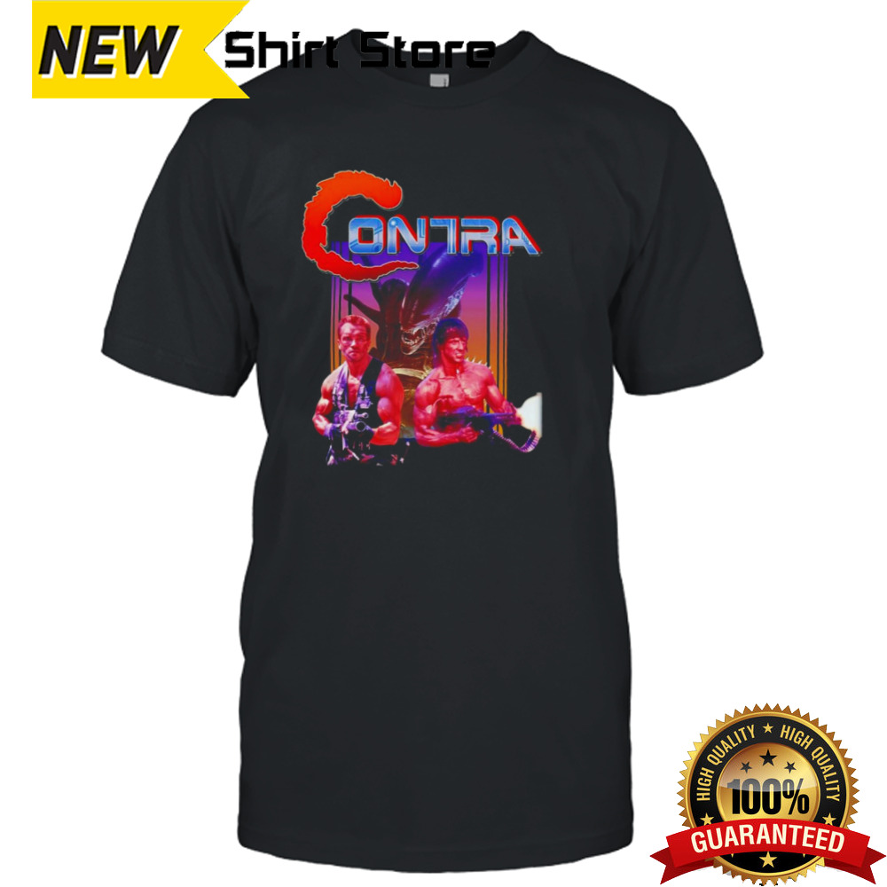 Contra Commando and Rambo shirt