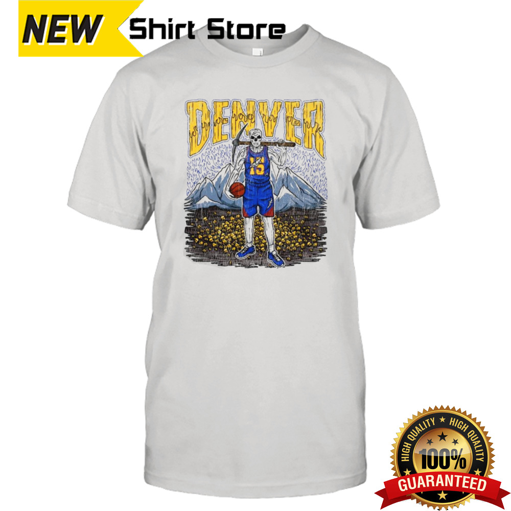 Dead Skeleton Denver Nuggets Basketball Shirt