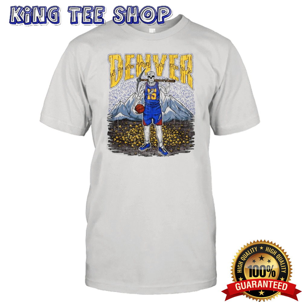 Dead Skeleton Denver Nuggets Basketball Shirt