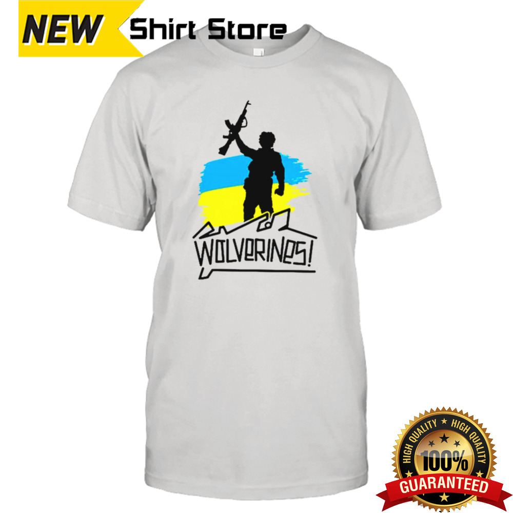 Freedom fighter Ukraine wolverines shirt