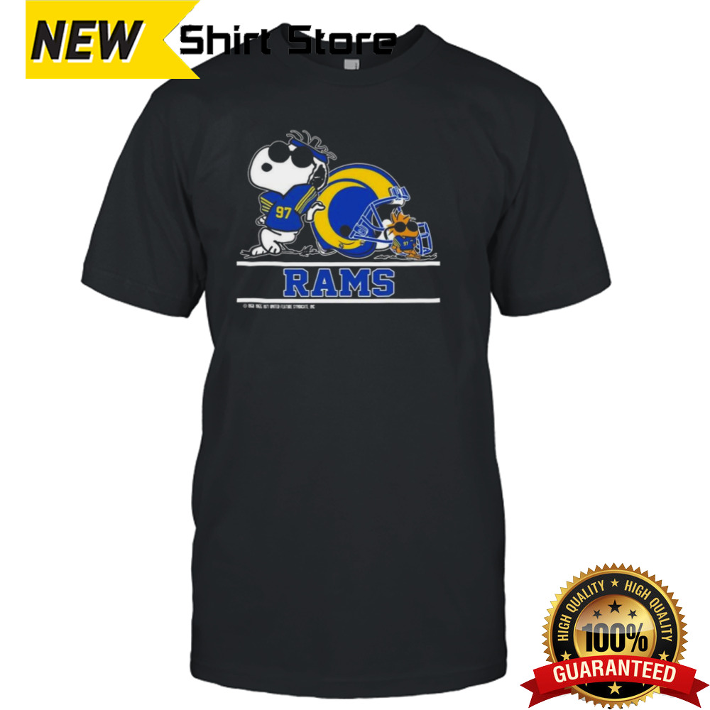 Los Angeles Rams Snoopy Football Captain Peanuts Team 2024 T-shirt